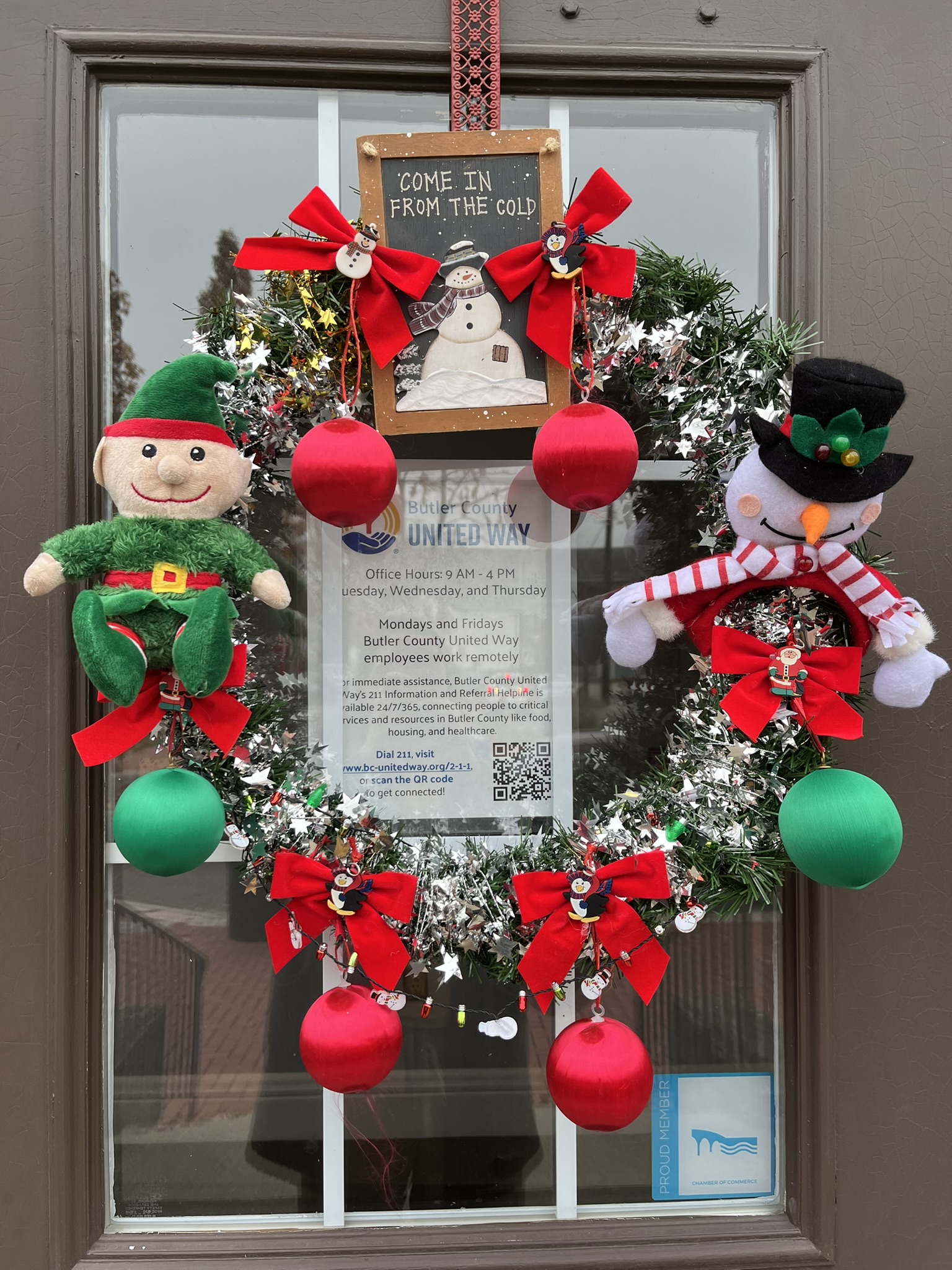 Elf & Snowman Winter Wonderland