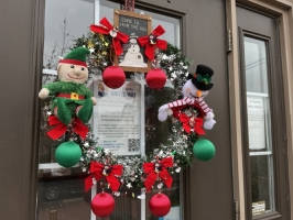 Elf and Snowman Winter Wonderland