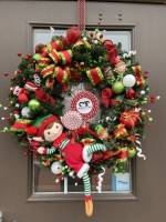 Elf on a Wreath