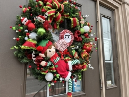 Elf on a Wreath