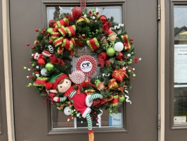 Elf on a Wreath