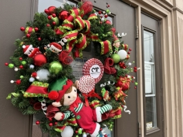 Elf on a Wreath